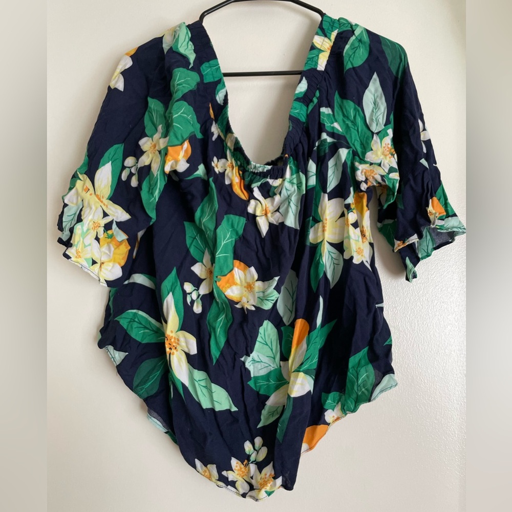 Floral off shoulder blouse - Old Navy